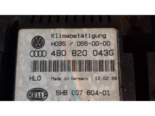 Блок управления климат-контролем 4B0820043G, 5HB00760401   Audi A6 S6 C5 4B