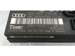 Pojistková skříňka Řídící jednotka BSM 4E0907279H, 4E0907279   Audi A8 S8 D3 4E 2005