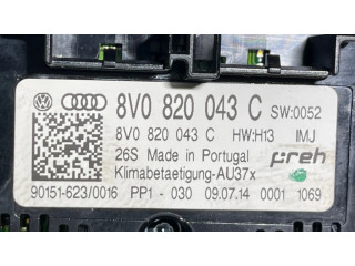 Блок управления климат-контролем 8V0820043C   Audi A3 S3 8V