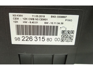 Přístrojová deska  Opel Crossland X 2019 9822631580, 9836356080  