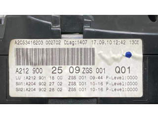 Přístrojová deska  Mercedes-Benz E W212 2010 2C53244900, A2129002509  