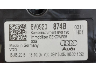 Панель приборов 8V0920861G   Audi A3 S3 8V       