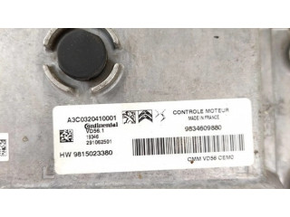 Блок управления двигателя 9834609880, 9815023380   Opel Corsa F
