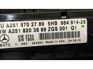 Блок управления климат-контролем A2518702789, A2518203889   Mercedes-Benz ML W164