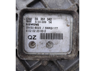 Блок управления двигателя 55351342, 5WS08023   Opel Signum