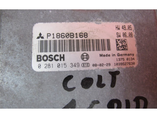 Řídící jednotka P1860B168, 0281015349   Mitsubishi Colt 2008