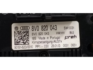 Блок управления климат-контролем 8V0820043   Audi A3 S3 8V