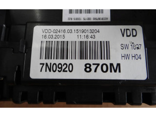 Přístrojová deska  Volkswagen Sharan 2011 7N0920870M  