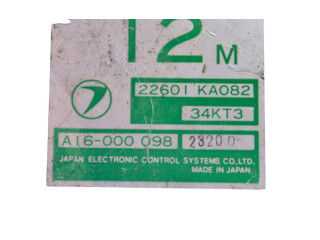 Řídící jednotka 22601KA082, A16000098   Subaru Justy 1999