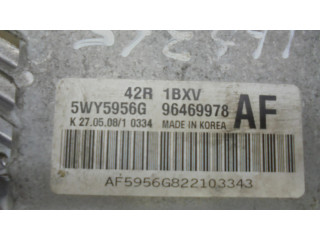 Блок управления двигателя 96469978, 5WY5956G   Chevrolet Aveo