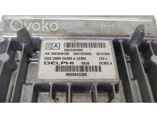 Блок управления двигателя 9665843380, 9663548180   Citroen C5