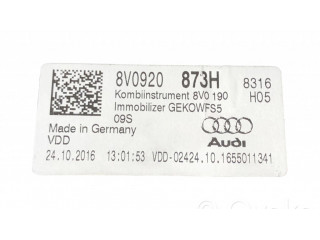 Панель приборов 8V0920873H, VDD02424   Audi A3 S3 8V       