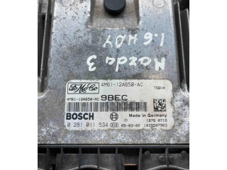 Řídící jednotka 4M6112A650AC, 0281011534   Mazda 3 I 2003