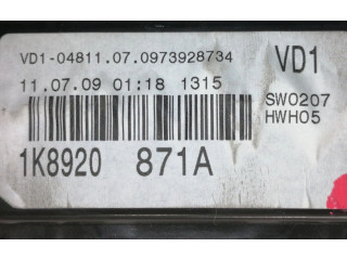 Панель приборов 1K8920871A   Volkswagen Scirocco       