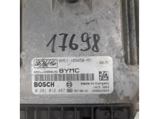 Блок управления двигателя 8M51-12A650-MC, 0281012487   Ford Focus