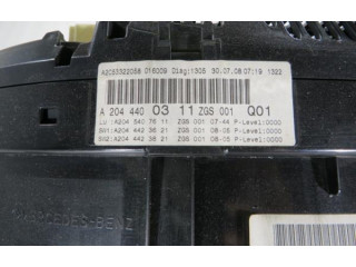 Přístrojová deska  Mercedes-Benz C W204 2009 A2C53245324, A2044400311  