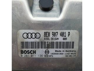 Блок управления двигателя 8E0907401P, 0281011136   Audi A6 S6 C5 4B