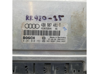 Блок управления двигателя 4B0907401T, 0281010153   Audi A6 S6 C5 4B