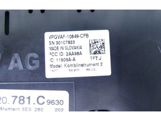 Přístrojová deska  Skoda Octavia Mk3 (5E) 2016 5E0920781C, IMPRK1319916  