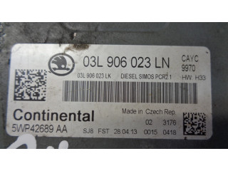 Блок управления двигателя 03L906023LN   Skoda Rapid (NH)