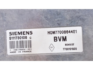 Блок управления двигателя 7700864451, S111730108   Renault Megane I
