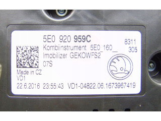 Přístrojová deska  Skoda Octavia Mk3 (5E) 2014 5E0920959C  