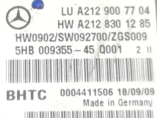 Блок управления климат-контролем A2128301285, 5HB00935545   Mercedes-Benz E W212
