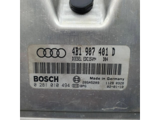 Блок управления двигателя 4B1907401D, 0281010494   Audi A6 S6 C5 4B