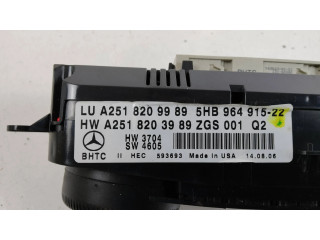 Блок управления климат-контролем A2518209989, A2518203989   Mercedes-Benz R W251