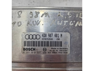 Блок управления двигателя 4D0907401N, 28RTE000   Audi A8 S8 D2 4D