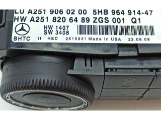 Блок управления климат-контролем A2519060200, A2518206489   Mercedes-Benz R W251