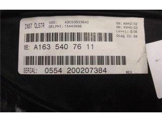 Přístrojová deska  Mercedes-Benz ML W163 2004 A1635407611, A1635407611  
