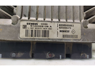 Блок управления двигателя 8200565863, S122326108A   Renault Megane II