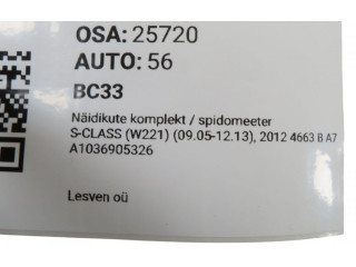 Přístrojová deska  Mercedes-Benz S W221 2012 A1036905326, A1036905326  