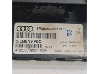 Блок управления климат-контролем 8P0820043H, 412206018027   Audi A3 S3 8P