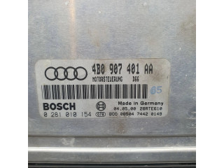 Блок управления двигателя 4B0907401AA, 0281010154   Audi A6 S6 C5 4B