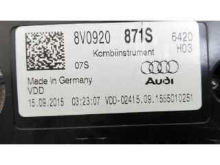 Панель приборов 8V0920871S, A2C94972400   Audi A3 S3 8V       