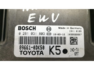 Блок управления двигателя 896610DK50, 0281031803   Toyota Yaris