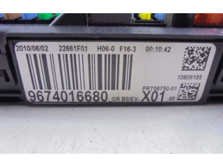   Pojistková skříňka 9674016680, 9674016680   Peugeot 207 CC 2010