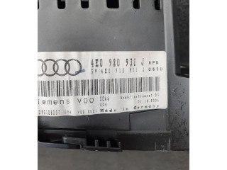 Панель приборов 4E0920931J, 4E0910931J   Audi A8 S8 D3 4E       