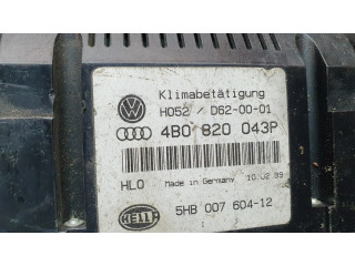 Блок управления климат-контролем 4B0820043P, 5HB00760412   Audi A6 S6 C5 4B