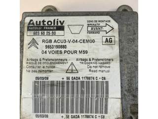 Блок управления двигателя 9653190880, 603602500   Citroen Berlingo