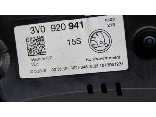 Přístrojová deska  Skoda Superb B8 (3V) 2016 3V0920941  