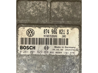 Блок управления двигателя 074906021S, 0281001829   Volkswagen Transporter - Caravelle T4