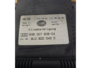 Блок управления климат-контролем 8L0820043D, 5HB00760804   Audi A3 S3 8L