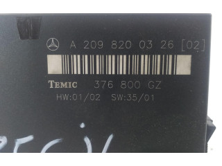 Řídící jednotka A2098200326   Mercedes-Benz CLK A209 C209 2002