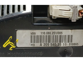 Панель приборов a2095403511   Mercedes-Benz CLK A209 C209       
