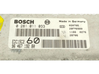 Řídící jednotka 9646719280, 0281011033   Peugeot 807 2002