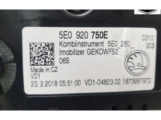 Přístrojová deska  Skoda Octavia Mk3 (5E) 2018 5E0920750E, 5E0920750E  