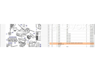 Блок предохранителей  12795732, 12800999   Saab 9-3 Ver1    